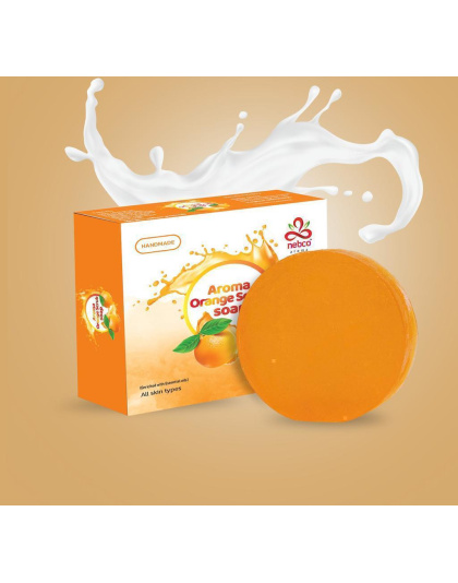 Orange Scrub Soap - Exfoliating &amp; Brightening for Smooth Skin